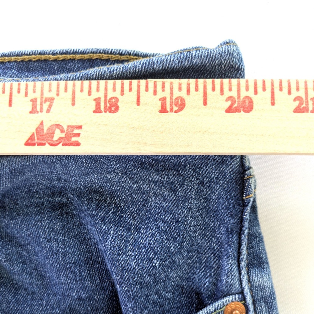 Levis 505 Regular Fit Straight Leg Jeans Mens 40x32 Medium Wash Blue Denim - Picture 5 of 6
